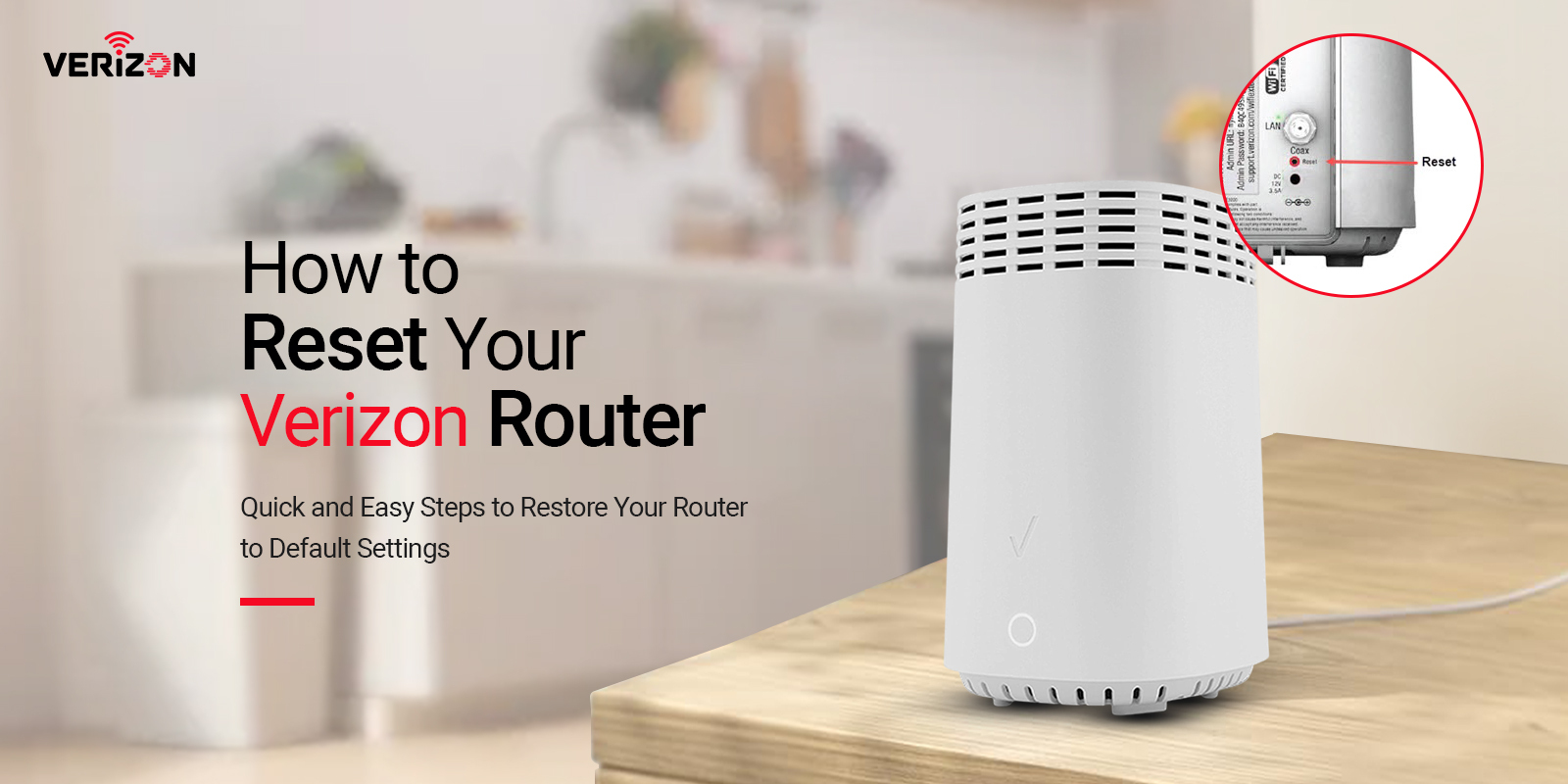 How to Reset Verizon Router